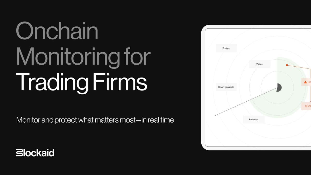 Onchain Monitoring for Trading Firms