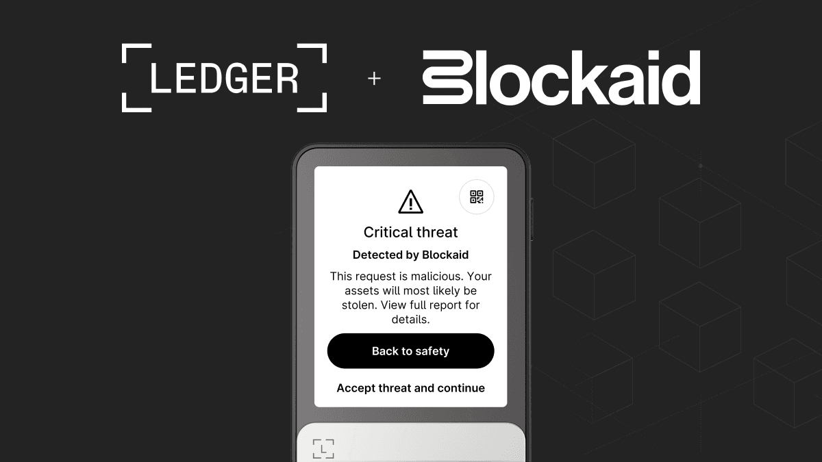 How Ledger’s Transaction Check Uses Blockaid to Mitigate Blind Signing Risks